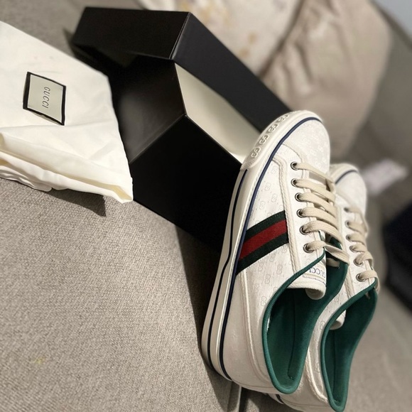 Gucci Tennis Shoes Low White Mini GG W (SIZE 10) - Brand New In Box - Picture 3 of 5
